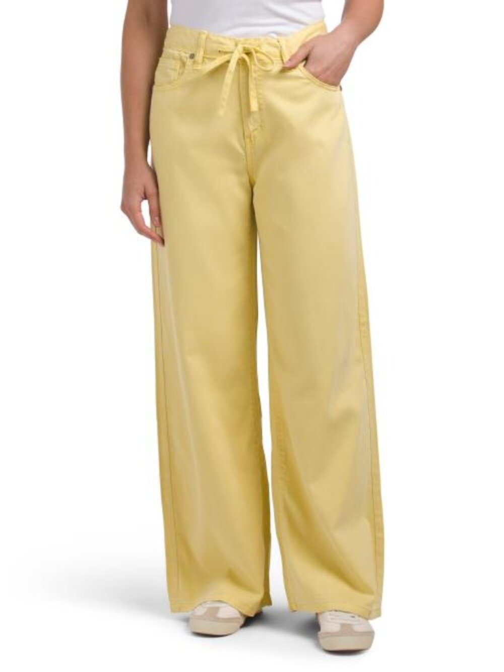 OAT NEW YORK Self Tie Wide Leg Jeans